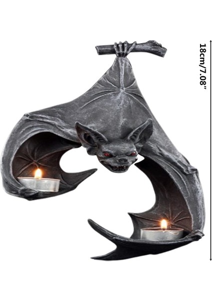 Cadılar Bayramı Yarasa Şeklinde Şamdan Reçine Asılı Bahçe Heykeli Heykeller El Sanatları Mumluk Veranda Sundurma Için (Yurt Dışından) modelleri