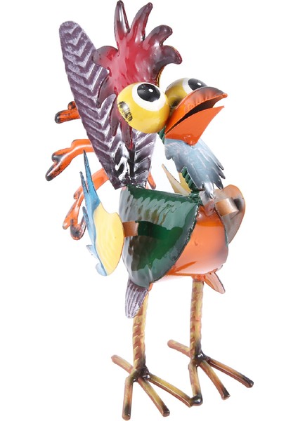 Kapalı/açık Metal Horoz Yard Heykeli Dekorasyon, Çok Renkli Horoz Heykeli (Yurt Dışından) fırsatları