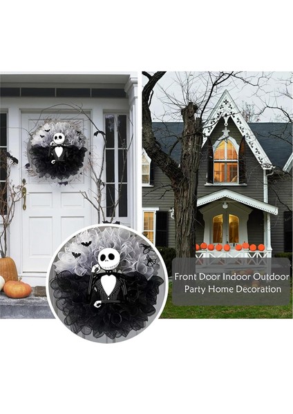 Ön Kapı Için Cadılar Bayramı Çelengi, Yarasa ve Örümcek ile Noel Jack Çelengi Öncesi, Iç Mekan Partisi Için Yapay Kafatası Çelengi (Yurt Dışından) indirimleri