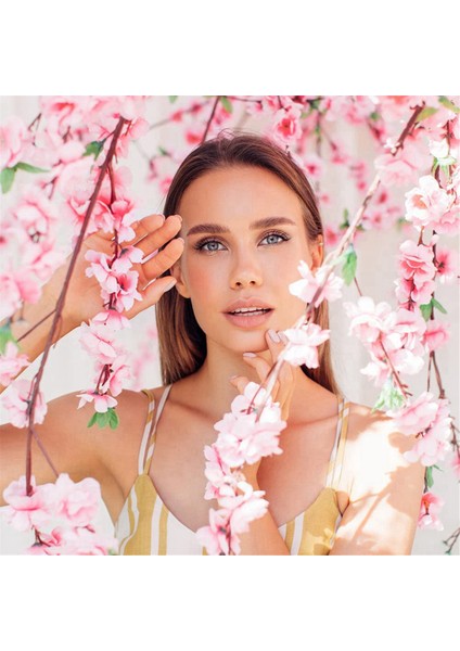 100 Adet Yapay Kiraz Çiçeği Kafaları Ipek Çiçek Kafa Yaprakları Dekor Gelin Saç Klipleri Bantlar Dıy Aksesuarları (Yurt Dışından) fırsatları