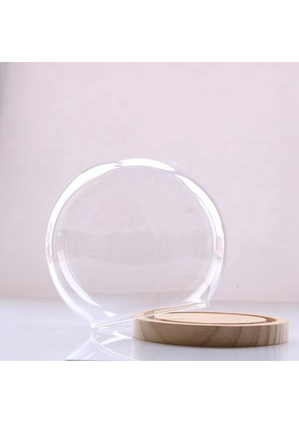 Ahşap Zeminli Dekoratif Cam Çan, Şeffaf Cam Kap Mikro Peyzaj Bahçe Dıy Teraryum Kabı (Yurt Dışından) fiyatları