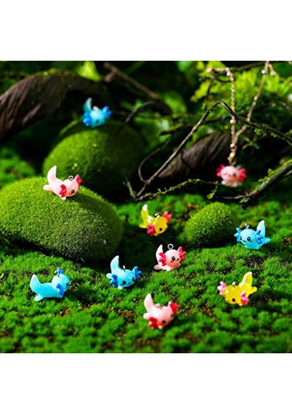 60 Adet Mini Axolotl Reçine Takılar Minyatür Deniz Axolotl Hayvan Kolye Axolotl Süs Axolotl Minik Hayvan Heykelcik (Yurt Dışından) fırsatları