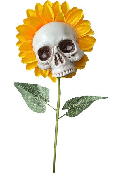 Cadılar Bayramı Kafatası Ayçiçeği Dekorasyon Cadılar Bayramı Kapalı Açık Bahçe Veranda Çim Yard Çim Teras Süsleri (Yurt Dışından)