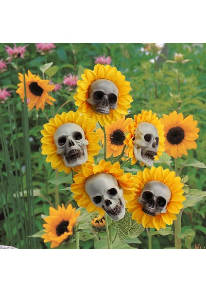 Cadılar Bayramı Kafatası Ayçiçeği Dekorasyon Cadılar Bayramı Kapalı Açık Bahçe Veranda Çim Yard Çim Teras Süsleri (Yurt Dışından) fiyatları