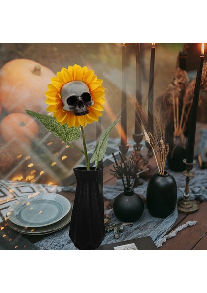 Cadılar Bayramı Kafatası Ayçiçeği Dekorasyon Cadılar Bayramı Kapalı Açık Bahçe Veranda Çim Yard Çim Teras Süsleri (Yurt Dışından) indirimleri