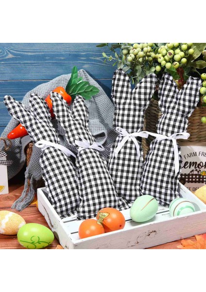 4 Adet Paskalya Dekor Çiftlik Evi Rustik Tavşan Dekor Dolması Tavşan Süsleri Paskalya Sepeti Dolgu Maddeleri Katmanlı Tepsiler (Yurt Dışından) modelleri