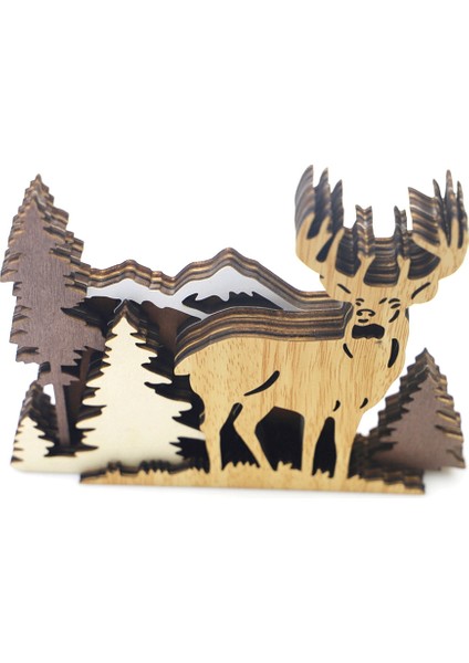 Orman Ahşap Oyma Noel Masa Süslemeleri Oda Masası Dekorasyonu Için Ahşap Noel Masa Dekorları (Yurt Dışından) fiyatları