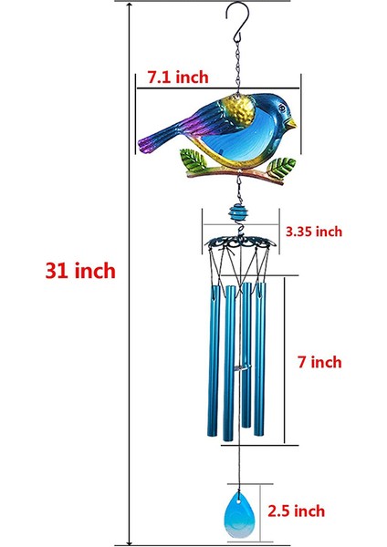 Rüzgar Çanları Açık Kapalı Dekor Windchime, Ev Festivali Bahçe Dekorasyonu Için Mobil Romantik Rüzgar Çanları (Yurt Dışından) indirimleri