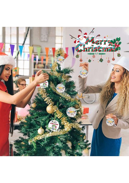 5 Adet Noel Ağacı Süsleri Noel Süsleri Seramik Süsler Karantina Ilginç Noel Süslemeleri 3 (Yurt Dışından) fiyatları