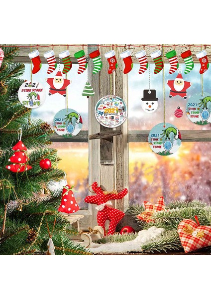 5 Adet Noel Ağacı Süsleri Noel Süsleri Seramik Süsler Karantina Ilginç Noel Süslemeleri 3 (Yurt Dışından) fırsatları