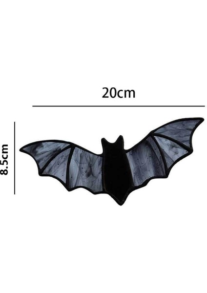 Cadılar Bayramı Yarasa Vitray Suncatcher Pencere Asılı Akrilik Duvar Sanatı Suncatcher Dekorasyon Ghostss Festivali Renkli, B (Yurt Dışından) fırsatları