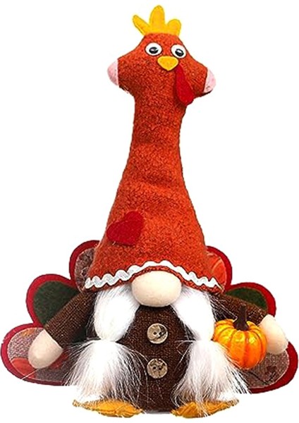 Güz Cüceler Peluş, El Yapımı Parlayan Türkiye Sonbahar Süslemeleri Hasat Hediye, Ev Mutfak Dekor Malzemeleri B (Yurt Dışından)