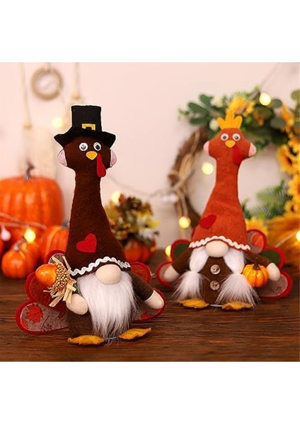 Güz Cüceler Peluş, El Yapımı Parlayan Türkiye Sonbahar Süslemeleri Hasat Hediye, Ev Mutfak Dekor Malzemeleri B (Yurt Dışından) modelleri
