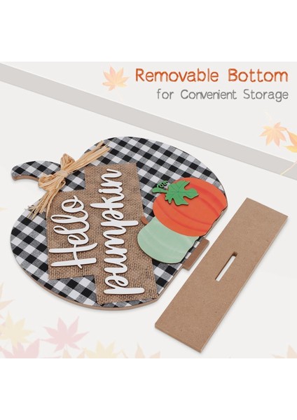 Sonbahar Dekoru, Masa Için Ahşap Balkabağı Tabelası, Şömine ve Masa Dekoru Çiftlik Evi Ev Için Sonbahar Süslemeleri (Yurt Dışından) indirimleri