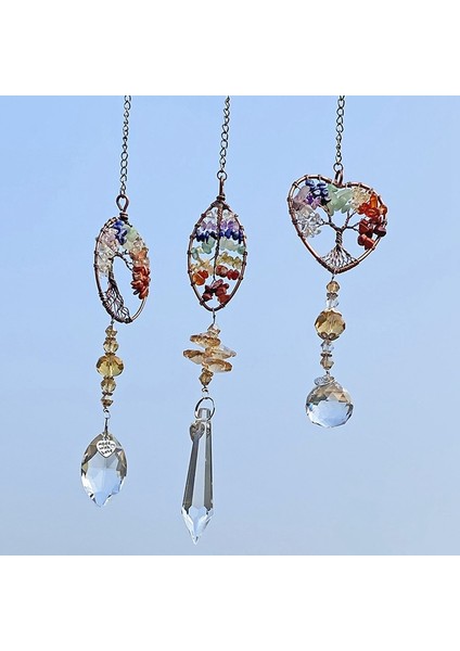 Çok Renkli Kalp Kristal Lamba Topu Kolye Dıy Kristal Araba Dekorasyon Ev Ofis Iç ve Dış Dekorasyon (Yurt Dışından) indirimleri