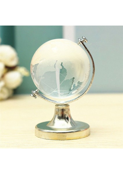 Kristal Cam Buzlu Dünya Küre Standı Kağıt Ağırlığı Ev Masası Düğün Süslemeleri (Yurt Dışından) indirimleri