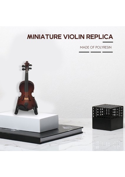 Hediyeler Keman Müzik Enstrümanı Minyatür Çoğaltma Kılıfı, 8X3CM (Yurt Dışından) modelleri