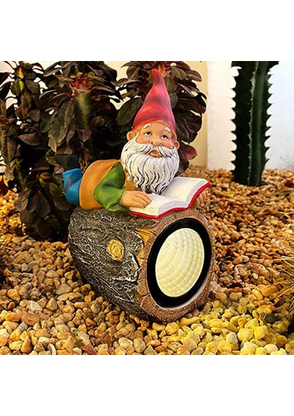 Güneş Bahçe Gnome Dekor-Eğlenceli Okuma Gnomish Reçine Heykeli Çim Veranda Balkon Sundurma Için Güneş Lambası (Yurt Dışından) fırsatları