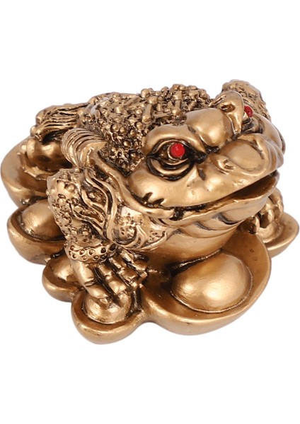 Çin Feng Shui Para Servet Kurbağa Kurbağa Sikke Ev Dekorasyon Ev Ofis Dekorasyonu Şanslı Hediyeler Bronz (Yurt Dışından)