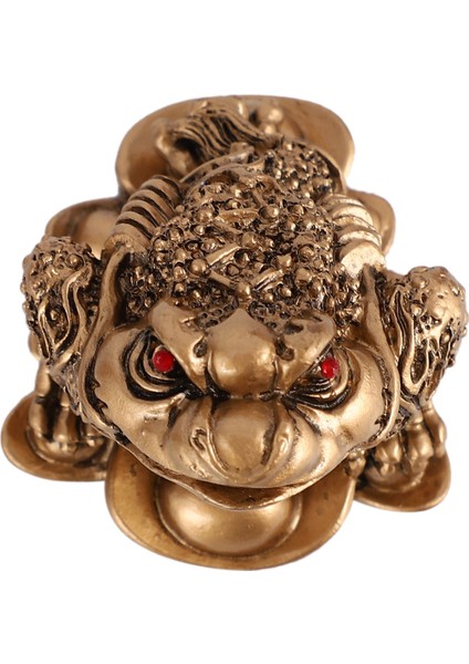 Çin Feng Shui Para Servet Kurbağa Kurbağa Sikke Ev Dekorasyon Ev Ofis Dekorasyonu Şanslı Hediyeler Bronz (Yurt Dışından) indirimleri