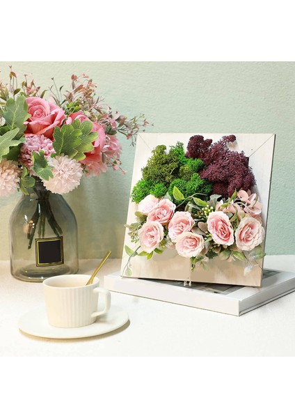 300G Yosun Yeşili Ölümsüz Yapay Dekoratif Yosun Yapay 3 Renkli Karışık Bahçe Kurutulmuş Çiçekler Orman Ispanyol Yosun, C (Yurt Dışından) fırsatları