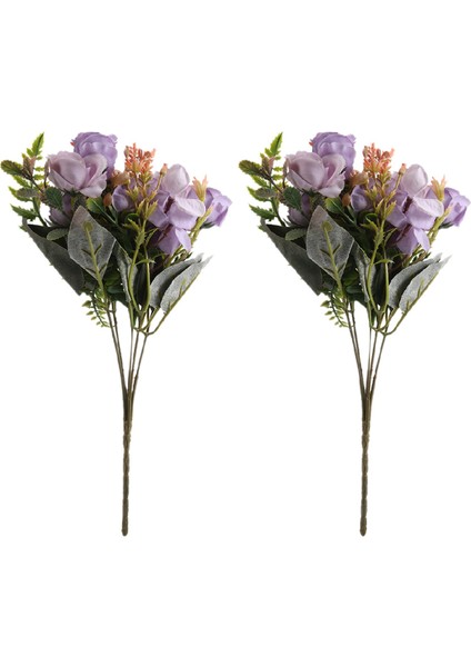 , 2 Adet Ipek Ortanca Çiçek Buketi Çiçek Aranjmanları Masa Centerpieces (Mor) (Yurt Dışından) fiyatları