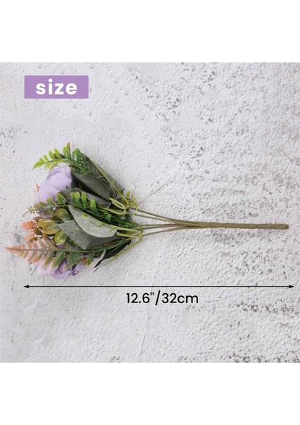 , 2 Adet Ipek Ortanca Çiçek Buketi Çiçek Aranjmanları Masa Centerpieces (Mor) (Yurt Dışından) indirimleri