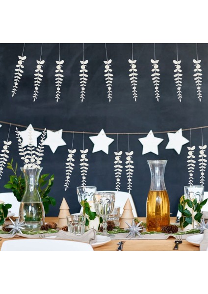 Beyaz Yapay Okaliptüs Kaynaklanıyor, 36 Adet Sahte Okaliptüs Dalları Yapraklar Düzenleme Düğün Buket Dekor (Yurt Dışından) indirimleri