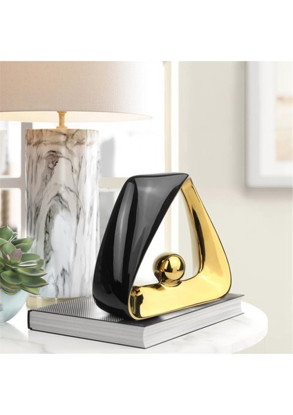 Ev Dekor Modern Heykel, Oturma Odası Için Geometrik Seramik Heykel Masa Süslemeleri Centerpiece Giriş Yolu Dekor A (Yurt Dışından) fırsatları