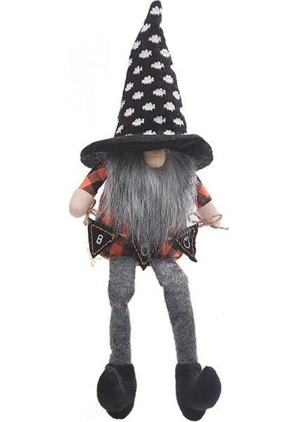 Cadılar Bayramı Ev Partisi Ev Dekorasyon Masa Dekor Uzun Bacaklar Yüzü Olmayan Gnome Bebek Cadılar Bayramı Asılı Süsler, B (Yurt Dışından)