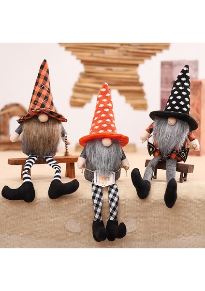 Cadılar Bayramı Ev Partisi Ev Dekorasyon Masa Dekor Uzun Bacaklar Yüzü Olmayan Gnome Bebek Cadılar Bayramı Asılı Süsler, B (Yurt Dışından) modelleri