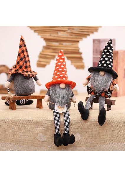 Cadılar Bayramı Ev Partisi Ev Dekorasyon Masa Dekor Uzun Bacaklar Yüzü Olmayan Gnome Bebek Cadılar Bayramı Asılı Süsler, B (Yurt Dışından) indirimleri