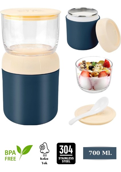 Storage Cup - Çorba - Yoğurt ve Yulaf Saklama Kabı - 700 ml
