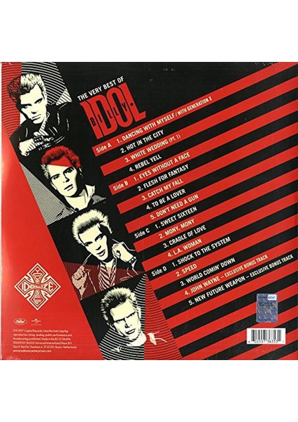 Billy Idol - The Very Best Of - Plak