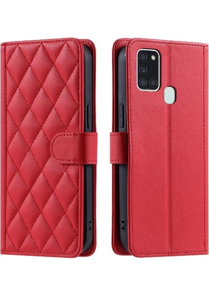 Samsung Galaxy A21S Kafes Kart Yuvaları Için Telefon Kılıfı Tutucu Manyetik El (Yurt Dışından)