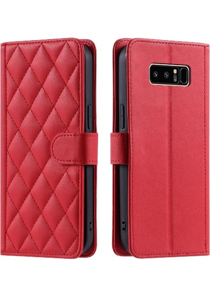 Samsung Galaxy Not 8 Için Telefon Kılıfı Flip Folio Cüzdan Kart Yuvaları Tutucu (Yurt Dışından)