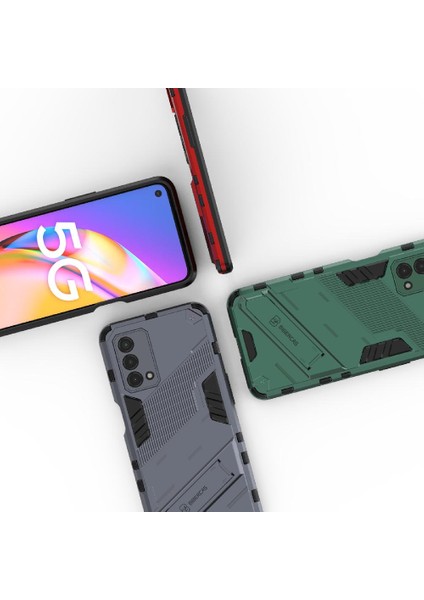 BDT Market Oppo A93 5g Koruyucu Kapak Için Kılıf Kickstand Sağlam Askeri (Yurt Dışından)