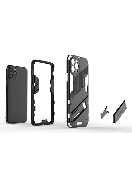 Iphone 11 Için Sağlam Askeri Koruyucu Kapak Kickstand (Yurt Dışından)