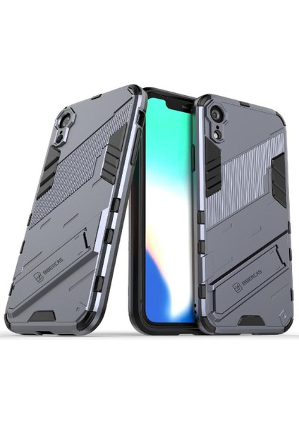 Iphone Xr Kickstand Koruyucu Kapak Sağlam Askeri Kılıf (Yurt Dışından)