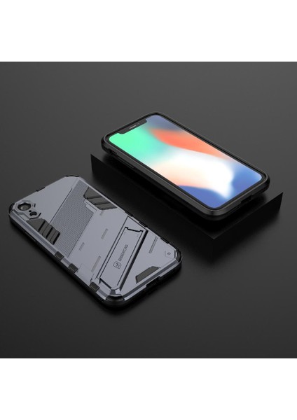 Iphone Xr Kickstand Koruyucu Kapak Sağlam Askeri Kılıf (Yurt Dışından) modelleri