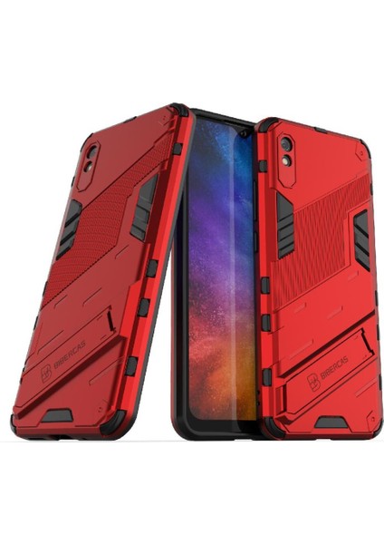 Xiaomi Redmi 9A Kickstand Koruyucu Kapak Sağlam Askeri (Yurt Dışından)