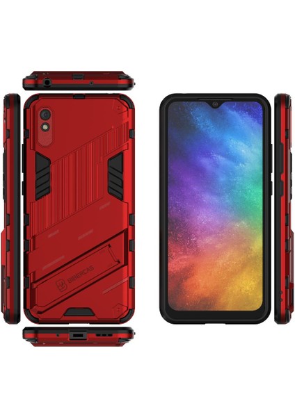Xiaomi Redmi 9A Kickstand Koruyucu Kapak Sağlam Askeri (Yurt Dışından) modelleri