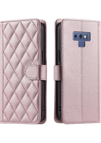 Samsung Galaxy Not 9 Için Telefon Kılıfı El Kayışı Manyetik Flip Folio Kart (Yurt Dışından)