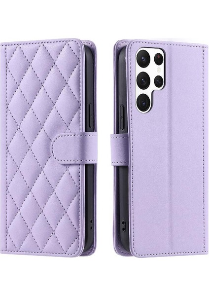 Samsung Galaxy S24 Ultra El Kayışı Kart Yuvaları Tutucu Flip Için Telefon Kılıfı (Yurt Dışından)