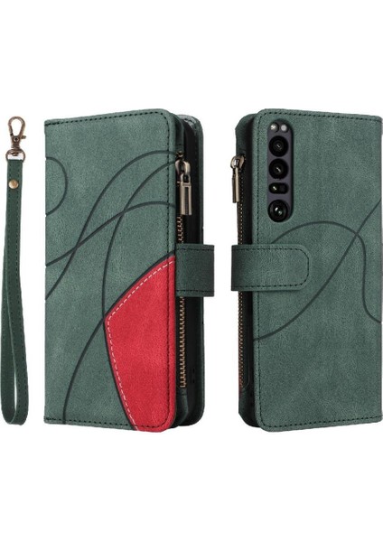 Kart Yuvası Standı Kickstand Koruyucu Tarzı ile Sony Xperia 1iii Için Kılıf (Yurt Dışından)