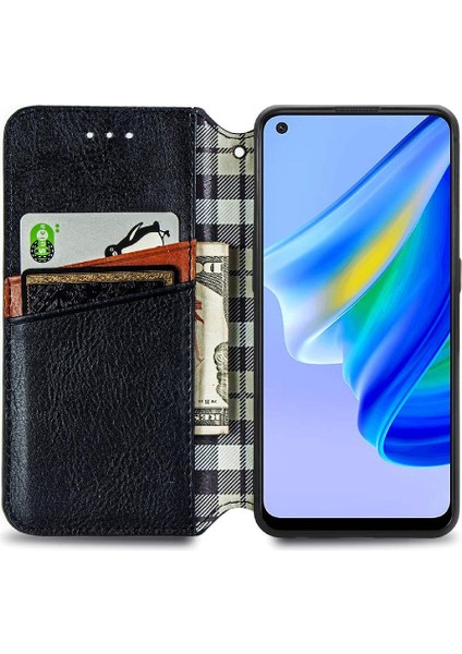 Oppo A95 4g/5g Için Kılıf Zarif Iş Moda Tasarım Deri Kılıf (Yurt Dışından)