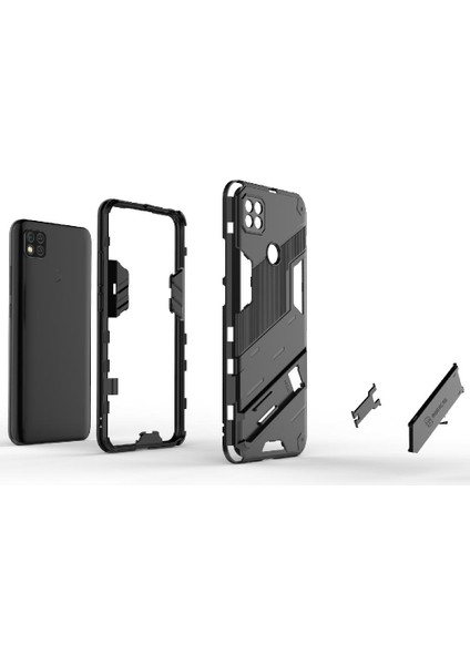 Xiaomi Redmi 9c Kickstand Koruyucu Kapak Sağlam Askeri (Yurt Dışından) fiyatları