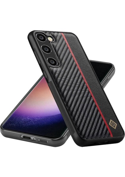 Kırmızı Dikey Çizgili Alüminyum Metal ile Samsung Galaxy A35 5g Için Kılıf (Yurt Dışından)