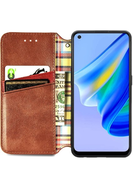 Oppo A95 4g/5g Için Kılıf Zarif Iş Moda Tasarım Deri Kılıf (Yurt Dışından)