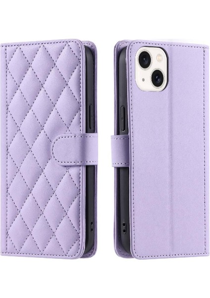 Iphone 14 Için Telefon Kılıfı Artı Kart Yuvaları Tutucu Manyetik El Kayışı Flip (Yurt Dışından)